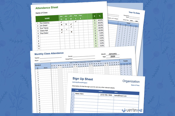 Attendance Register Printing